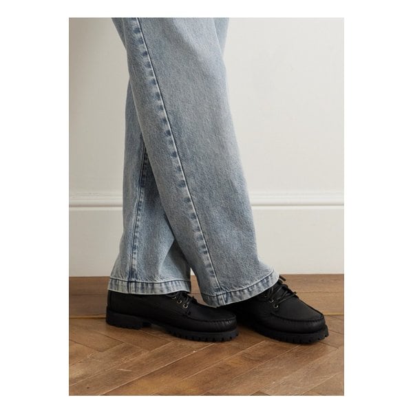 가죽 보트 슈즈 블랙 46376663162884795