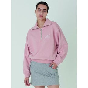 Eve Half Zip _ Pink