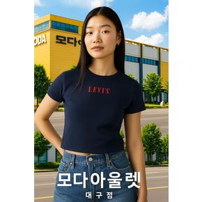 여성 그래픽 에센셜 스포티 티셔츠(A87980045)_DG
