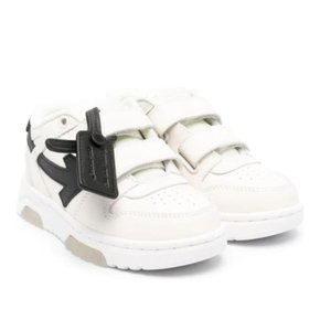 [해외배송] 오프화이트 키즈 아웃오브오피스 스트랩 스니커즈 OGIA005S24LEA001 0310 OFF WHITE