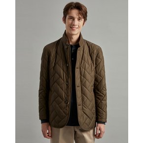 [23FW] [하이랜더] [Imported Fabric] 카키 퀼팅 자켓형 점 DMJU3D104K2