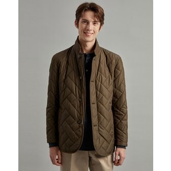 닥스 [23FW] [하이랜더] [Imported Fabric] 카키 퀼팅 자켓형 점 DMJU3D104K2