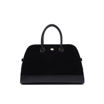 로라로라 SUEDE TOTE BAG BLACK