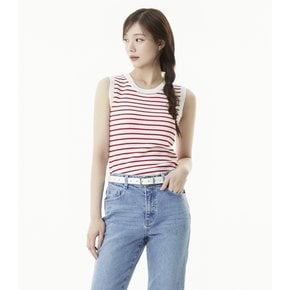 스트라이프 민소매 탑 (PR2KT462)