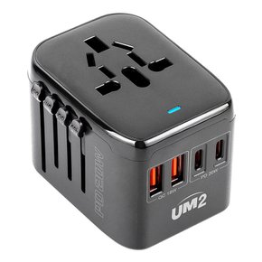 유엠투 UM2 UMTC-PD20W (블랙) 20W PD 충전 해외 여행용 멀티 어댑터