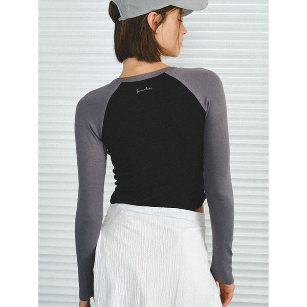 콘트라스트 래글런 티셔츠 (FMST05AS)_2Colors