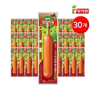 롯데푸드 의성마늘 프랑크 매콤 땡초 햄꼬지 65g 30개_P335012444