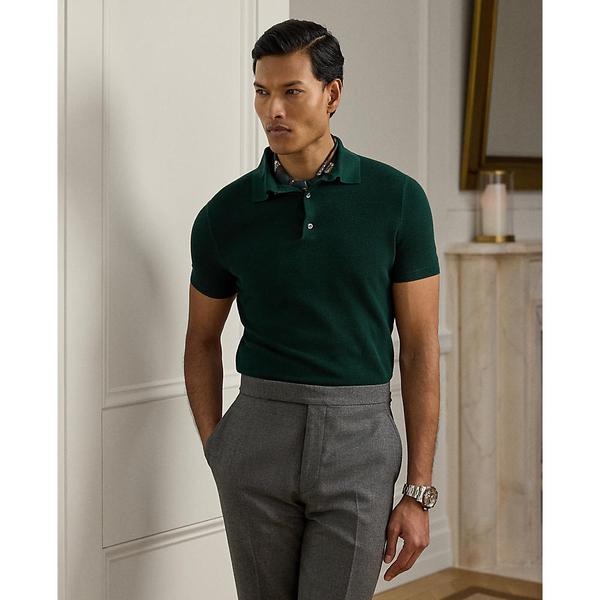 Purple Label 코튼 폴로 칼라 스웨터 (MNPLSWE1N820040300)