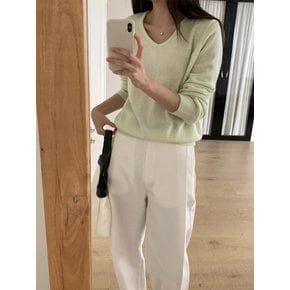 박시 브이 캐시울 니트_YMSH26SS121