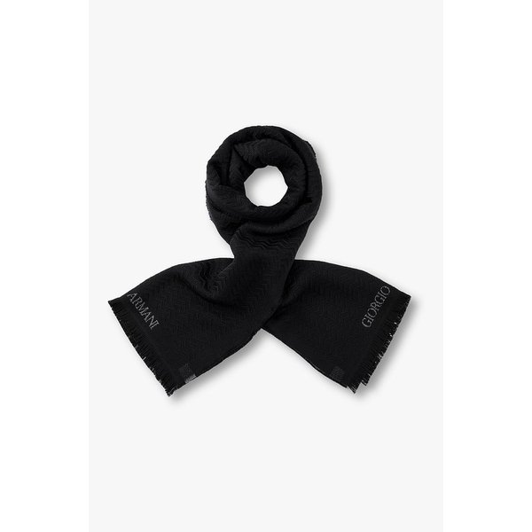 남성 쉐브론 패턴 니트 스카프 A115361006000