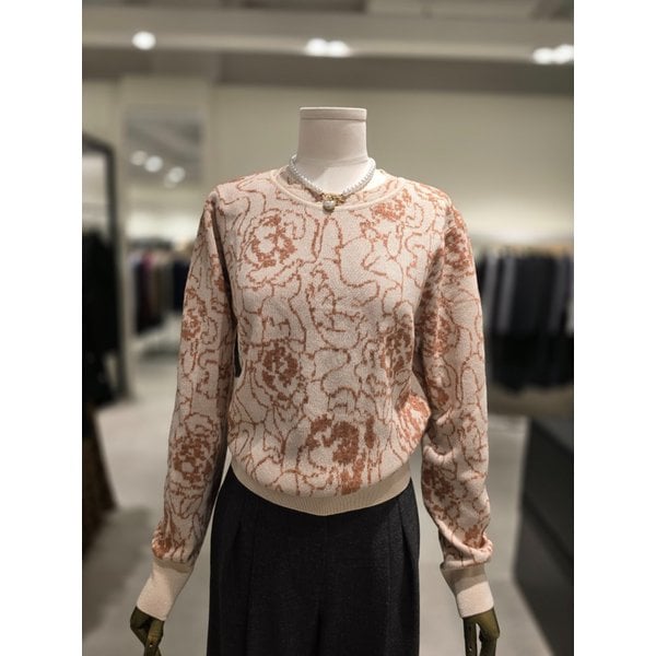 [파주점] 울 블렌드 플라워 펄 니트 JPBA1PO134