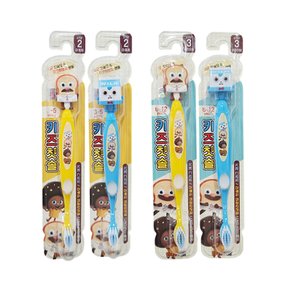 어린이 칫솔 브레드 이발소 칫솔 2단계 5개 (디자인 랜덤발송) 유아칫솔