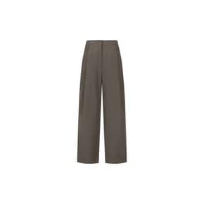 아모멘토 26FW Straight Tuck Pants, Brown