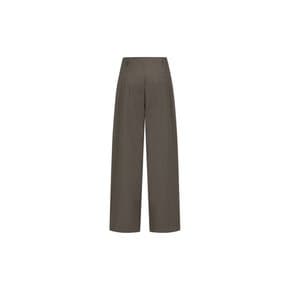 아모멘토 26FW Straight Tuck Pants, Brown