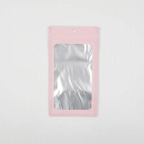 포장용 핑크 반투명 컬러 지퍼백(10cm X 18cm)(1)