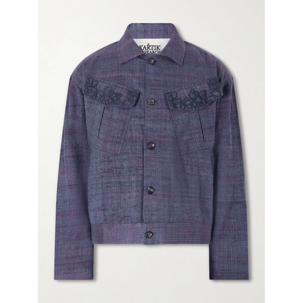 카틱 리서치 굴 자수 울 실크 블렌드 재킷 46376663162975574