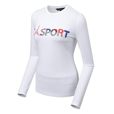 엘르골프 (EF25301 820) 2019년 S/S 여성(엘르스포츠) 가슴 로고 프린트 라운드 티셔츠