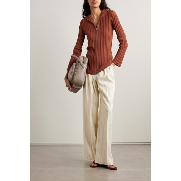 후드 리브 코튼 가디건 46376663162871129