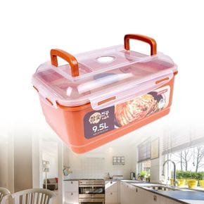 김치용기 스텐김치통 누름통 참숯 진공 누름독 9.5L