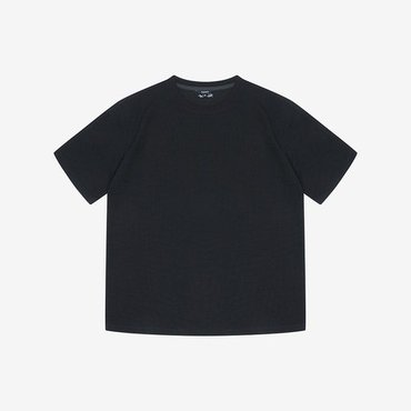 파렌하이트 [FAHREN] 25S/S 와플라운드티셔츠 (FKIBD3303-BK)