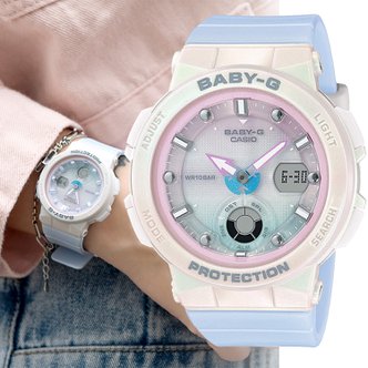 지샥 베이비지 비치 트래블러 BGA-250-7A3 여성 스포츠 전자 손목시계