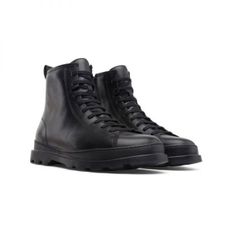 4677889 Camper Brutus Mens Leather Lug Sole Ankle Boots