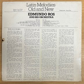 중고LP) Edmundo Ros And His Orchestra (에드문도 로스) - Latin Melodies Old And New (자켓EX-/음반NM)