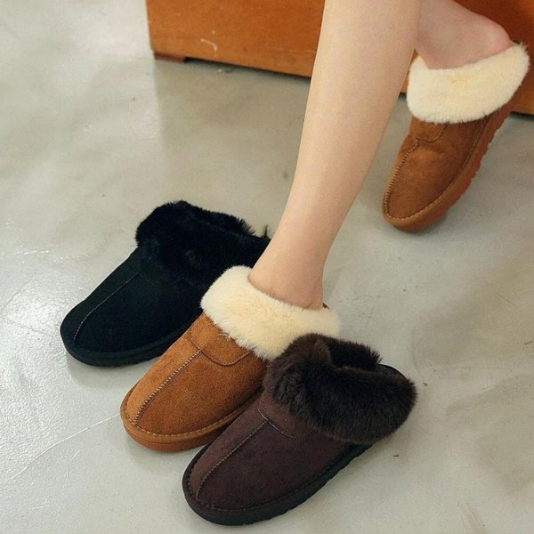 [옷자락] 여성 캐주얼 데일리 퍼 안감 심플 베이직 뮬