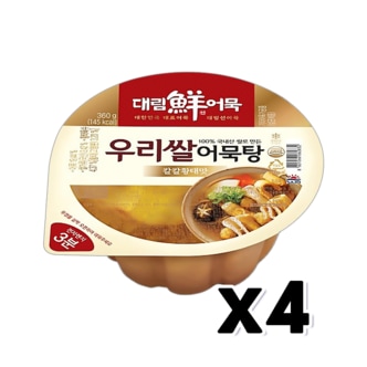  대림선 우리쌀어묵탕 칼칼황태맛 즉석간편식 360g x 4개