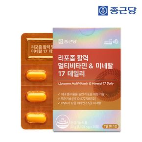 리포좀 활력 멀티비타민 미네랄 17 데일리 30정 2박스..[35842559]