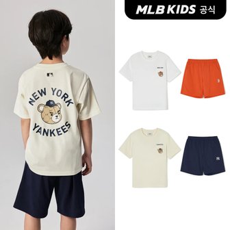 MLB키즈 (공식)24SS 모노베어 티셔츠세트 (2color) 7AS1C0243