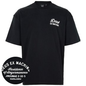[부산점] 데우스엑스마키나 블랙 하라주쿠 사인 티셔츠 D261MTS130 BLACK