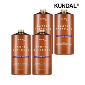 쿤달 시그니처 3배 초고농축 리치 퍼퓸 엑스퍼트 섬유유연제 화이트머스크 1580ml x4개