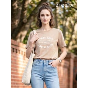 [ZIOZIA W] 여성 레터링 그래픽 반팔티 D (AFC2TR1101_D)