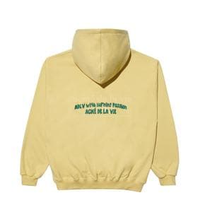 FIRE LOGO HOODIE MUSTARD - 파이어 로고 후드