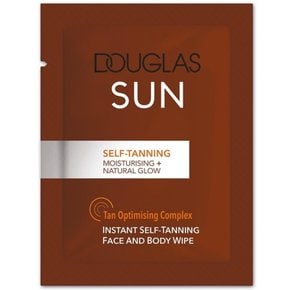 더글라스 썬 인스턴트 셀프 태닝 티슈 Douglas Sun Self-Tanning Face and Body Wipe 10개