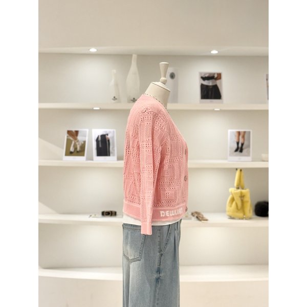 [여주점] 여성 루즈핏 펀칭 가디건 (D252KSL271)