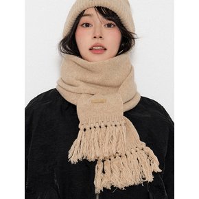 Baby Alpaca&Ramswool Tessle Muffler M7 Nude Beige