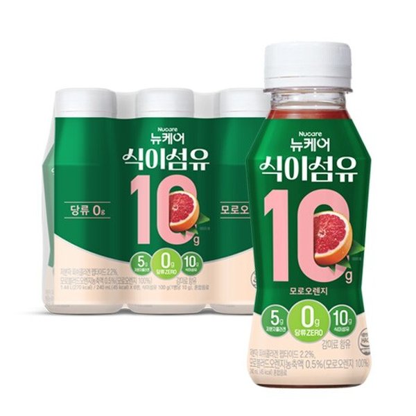 뉴케어 식이섬유 10g 모로오렌지맛 (6입)