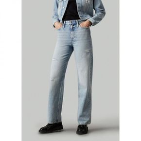 4748353 Calvin Klein HIGH RISE LOOSE - Relaxed fit jeans denim light