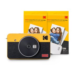 코닥 미니샷 콤보 2 레트로 C210R 휴대용 포토프린터 카메라 (카트리지 68매 번들)