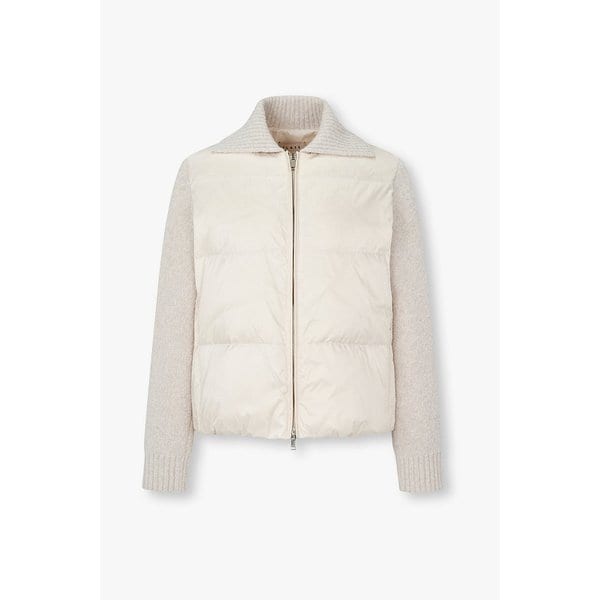 니트 믹스 푸퍼 다운 패딩 자켓 IA16117010106