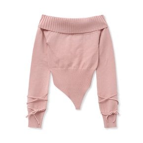 sp offshoulder knit (pink)