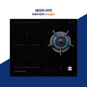 (설치비무료)경동나비엔 하이브리드 인덕션2구 가스1구 ERG-5103DF LNG