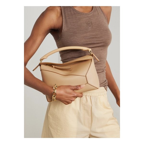 퍼즐 에지 스몰 가죽 숄더 백 베이지 46376663162858925