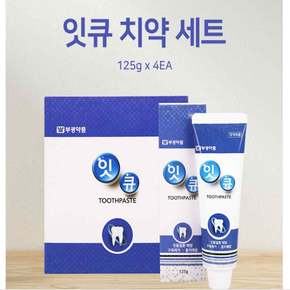 잇큐 잇 몸 치약  입냄새 덴티 안티 프라그 미백 효능 125gx4개
