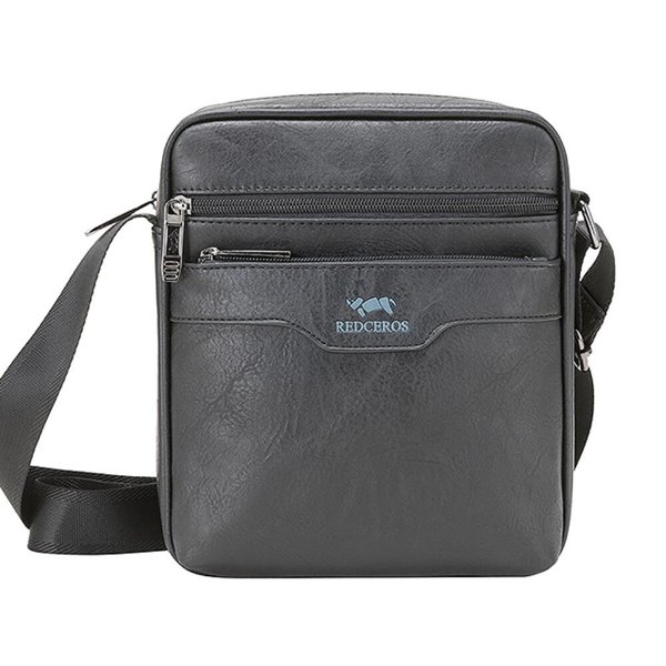 [옷자락] 남자 출근가방 탄탄가죽 더블지퍼 미니 사각 크로스백