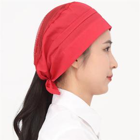 (9color)매쉬망사두건 서빙모자 주방위생모자 식당 조리용두건