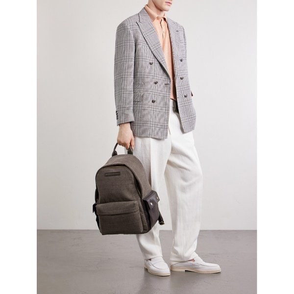 브루넬로쿠치넬리 가죽 백팩 46376663163013765