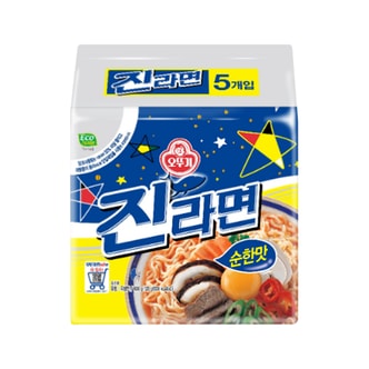  오뚜기 진라면 멀티 순한맛 120gx5개/1묶음